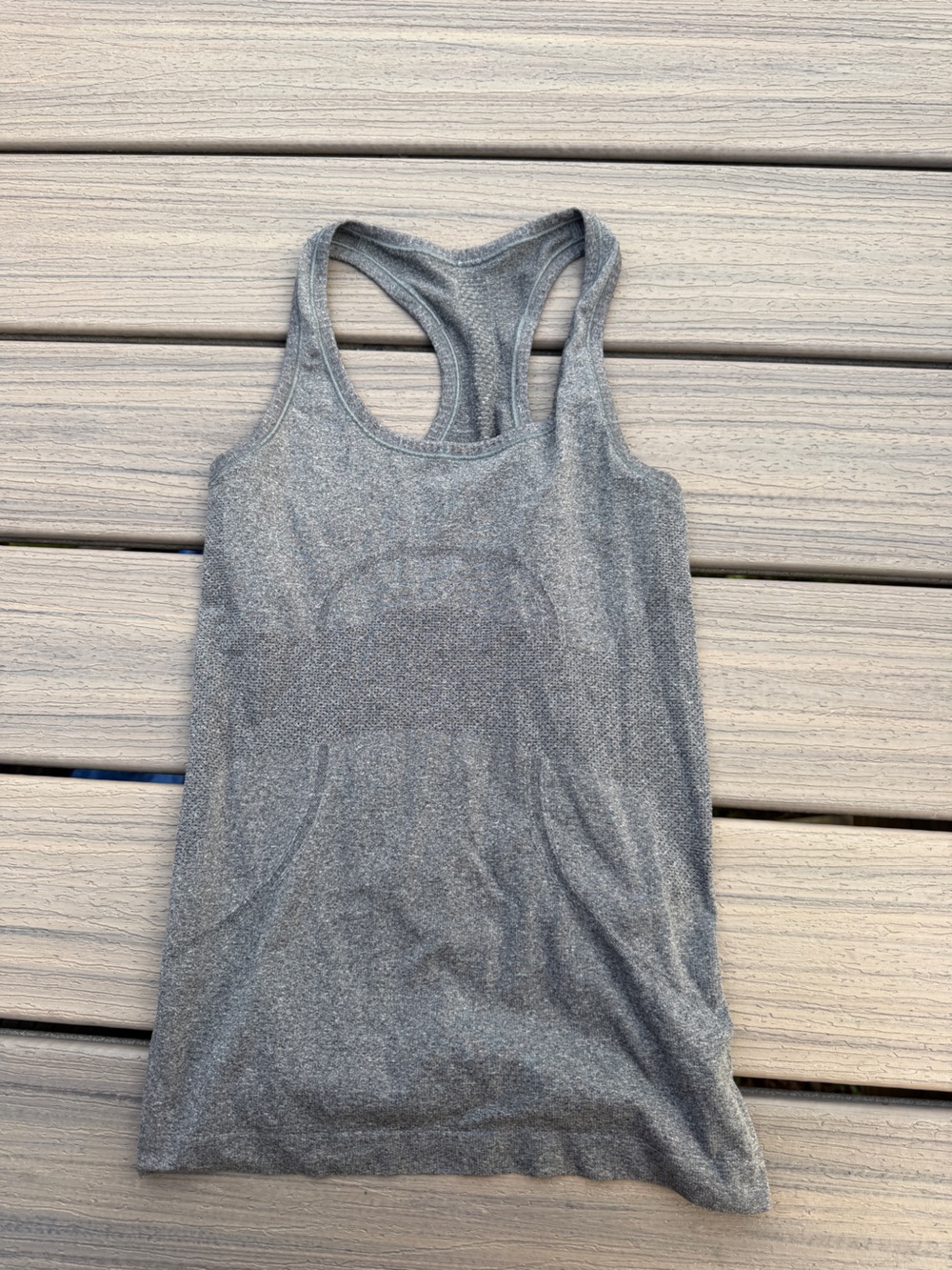 lululemon athletica Heathered Gray Racerback Tank